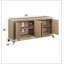Armoire console en chêne naturel Dodie