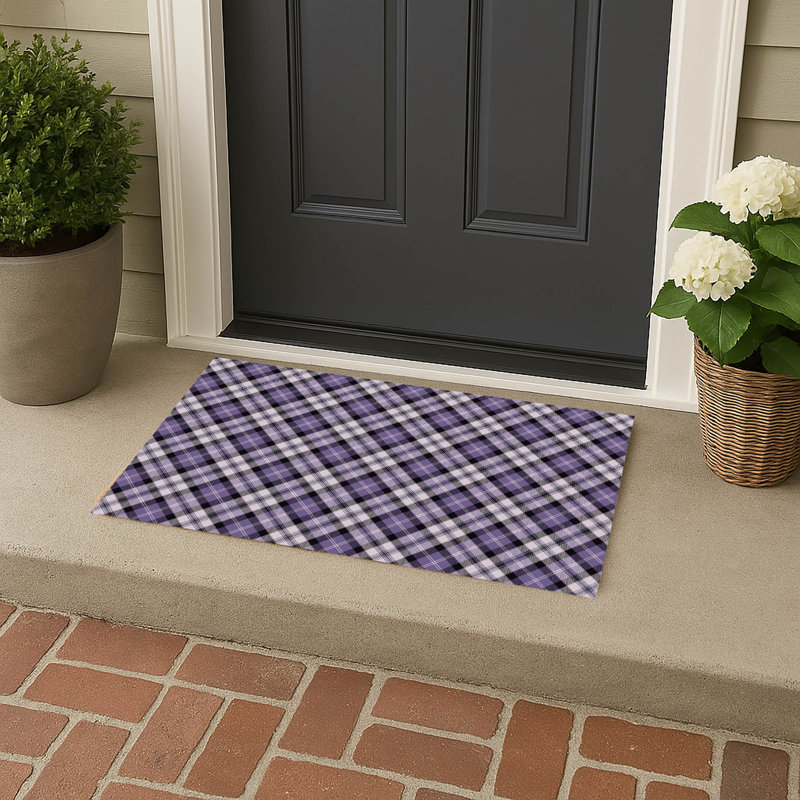 Paillasson Anthony, L 34 po x L 21 po, Mauve / Gris anthracite