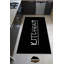 Tapis noir / blanc en polyester tissé à la machine-89550548