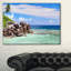« magnifiques seychelles de la côte rocky coast »-impression-34273402-34273657