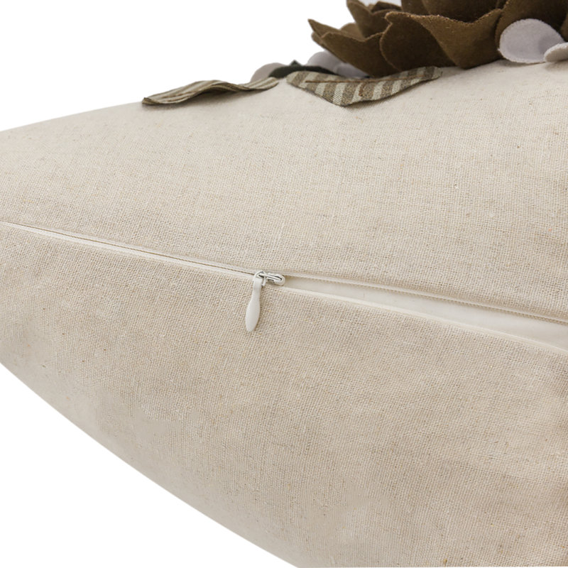  Housse de coussin décoratif, Brown, H 18 po x l 18 po, Square