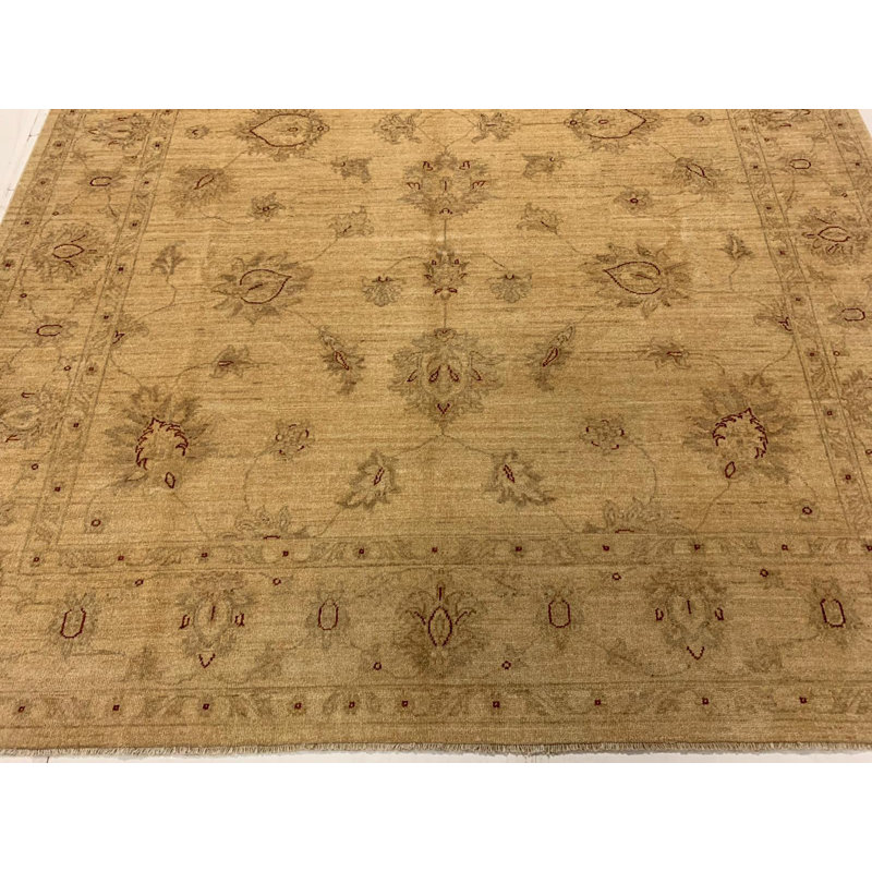 Tapis rétro Oushak 7 pi 2 po x 9 pi 9 po Anatolian