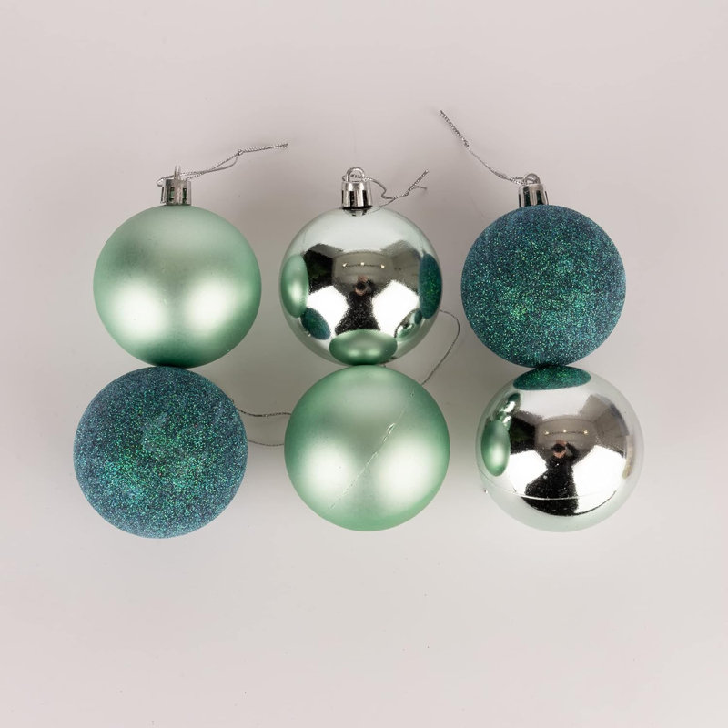 Polyvinyl Chloride (PVC) Ball Ornament, Blue, 5cm H x 5cm W x 5cm D