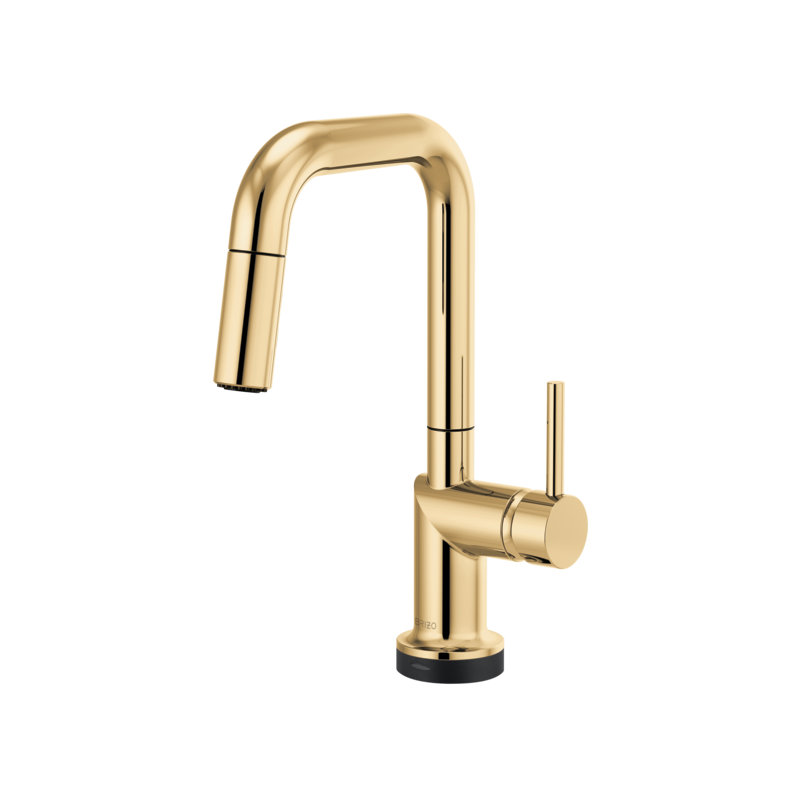 Odin® Bar Faucet with Square Spout, Lever, Polished Gold