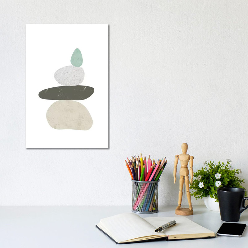 Pebbles III by Nouveau Prints - Wrapped Canvas Gallery-Wrapped Canvas Giclée, 20.32 cm H x 30.48 cm W