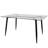 Delante Glass Top Metal Base Dining Table-1118614660