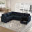 L-Shaped Modular Sleeper Sectional-125353708