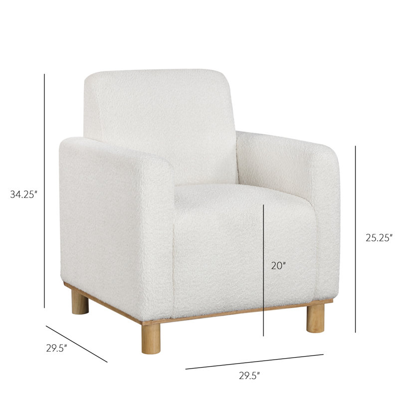 Mason Boucle Fabric Arm Chair