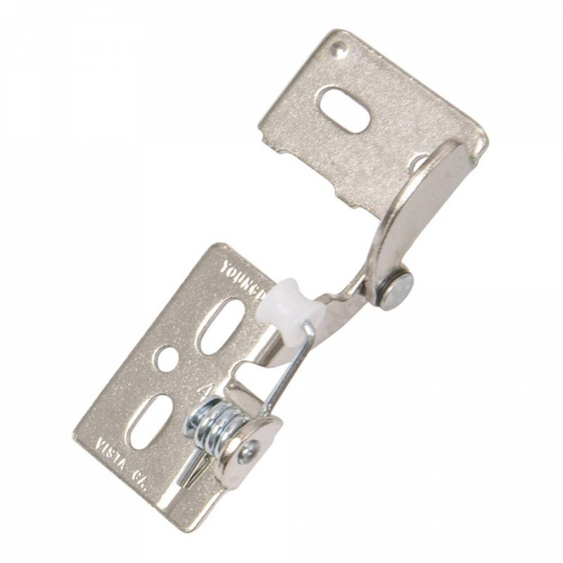 Charnière encastrée 3/8 po, Argent