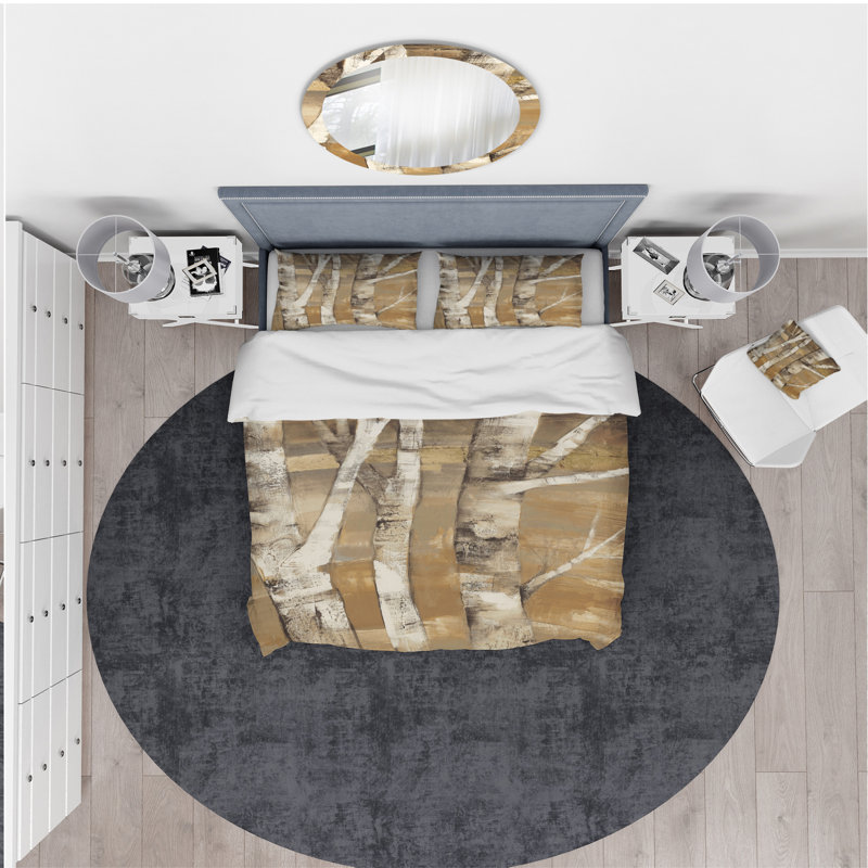 Rustic Weave / Muslin Duvet Cover, King Duvet Cover + 2 Shams