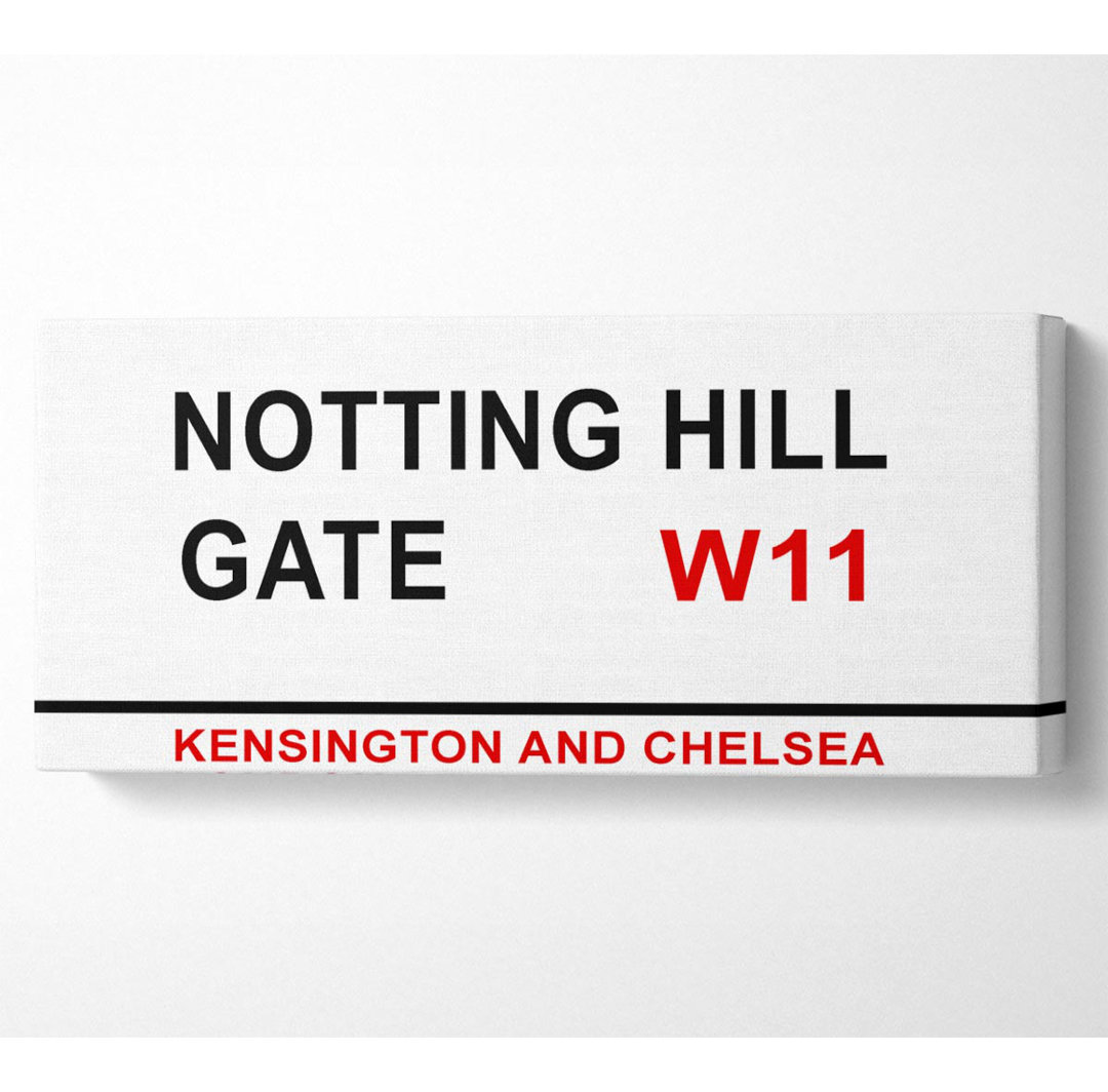 Notting Hill Gate Signs - Kunstdrucke auf Leinwand