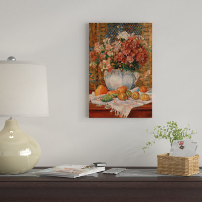 " Still Life With Flowers And Prickly Pears " by Pierre-Auguste Renoir