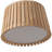 4-Copper round dimmable wooden pendant light