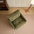Thick Padded Arm Chair with Solid Metal Base, Comfortable Single Sofa Chair, Swivel Accent Chair-1115258612