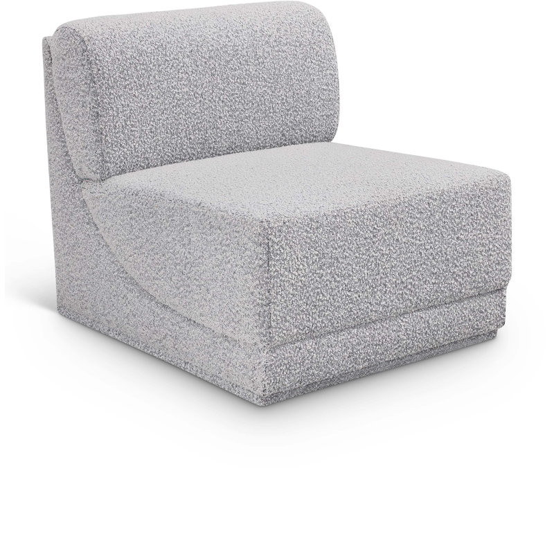 Ollie 30 po de large, Tissu gris bouclé