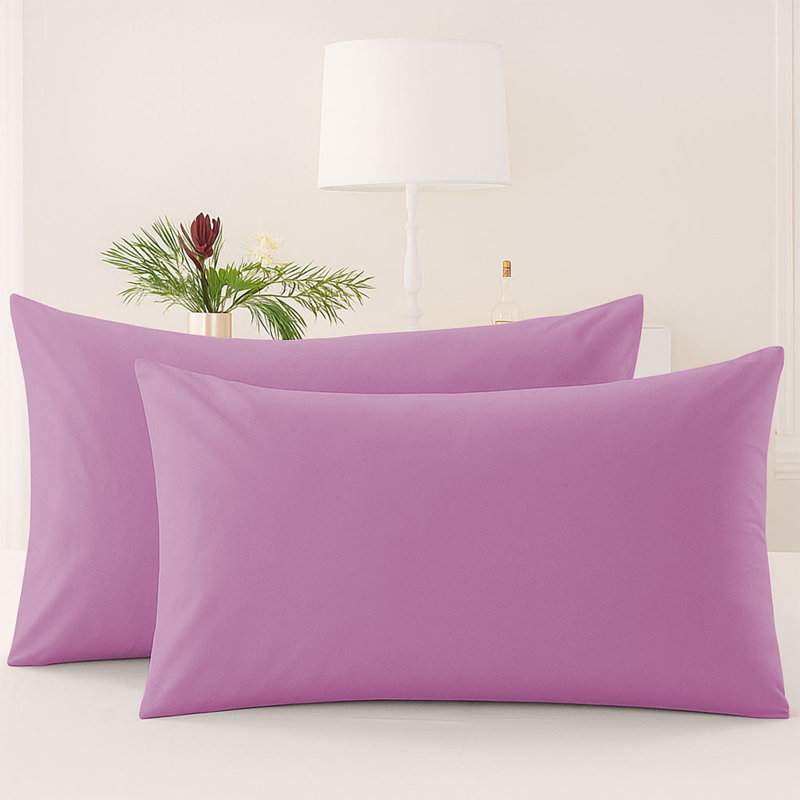 Microfiber Machine Tufted Pillow Case, Lilac/Purple