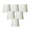 Abat-jour tambour en lin 5,25 po x l 5,5 po avoine clair