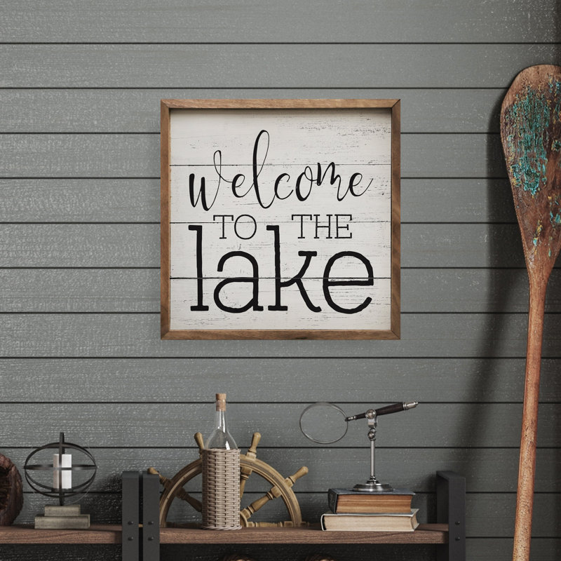 Welcome To The Lake Typewriter, H 4 po x l 4 po