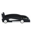 Lit plateforme simple en forme de voiture de course avec roues-107285629