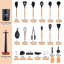 Ensemble d'ustensiles de cuisine Utopia Alley 40 pièces avec tablier en silicone Turner Tong Spatula Spoon