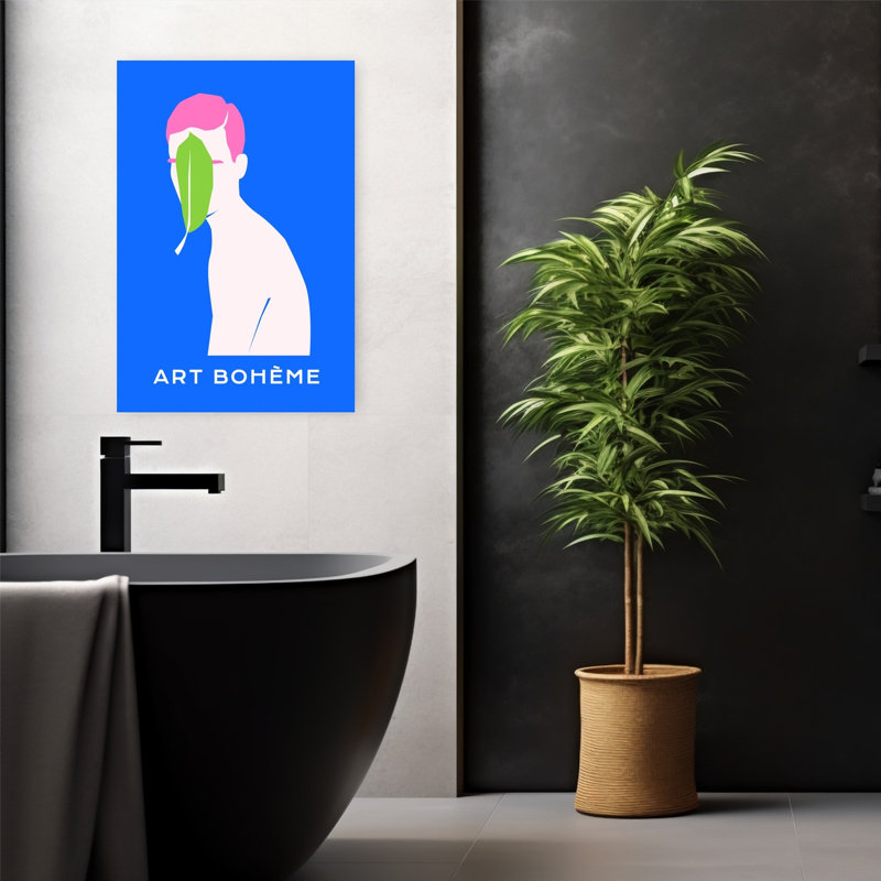 Art contemporain, art contemporain abstrait, H 24 po x l 16 po