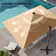 129'' X 105'' Rectangular Outdoor Solar Led Cantilever Patio Umbrella, Counter Weights Included