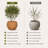 10 H X 14" Dia (10" Pot Opening) Round Fiberstone Planter With Drainage Hole, Camel, Indoor/Outdoor Large Plant Pot For Home Patio Garden, Ideal For Large Plants-1372156541-1365753566