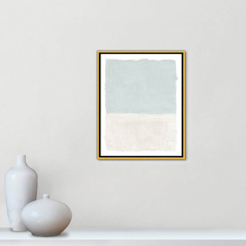 Ocean Tides I Print by Natalie Carpentieri, 17.5'' W x 21.5'' H, Gold Floater