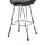 Stylish Bar Stools With Grey Cushion, 2 Outdoor Seats And 38.56 In. High Frame