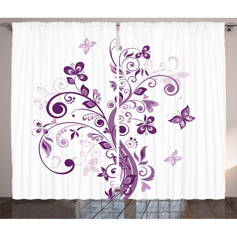 Baptlsta Semi Sheer Curtain Pair, 54" W x 84" L