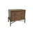Jaywon Aurora 2-Drawer Nightstand with USB, Latte
