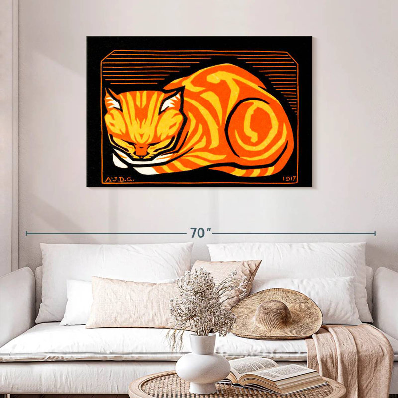 Brampt December Cat, 20" H x 30" W