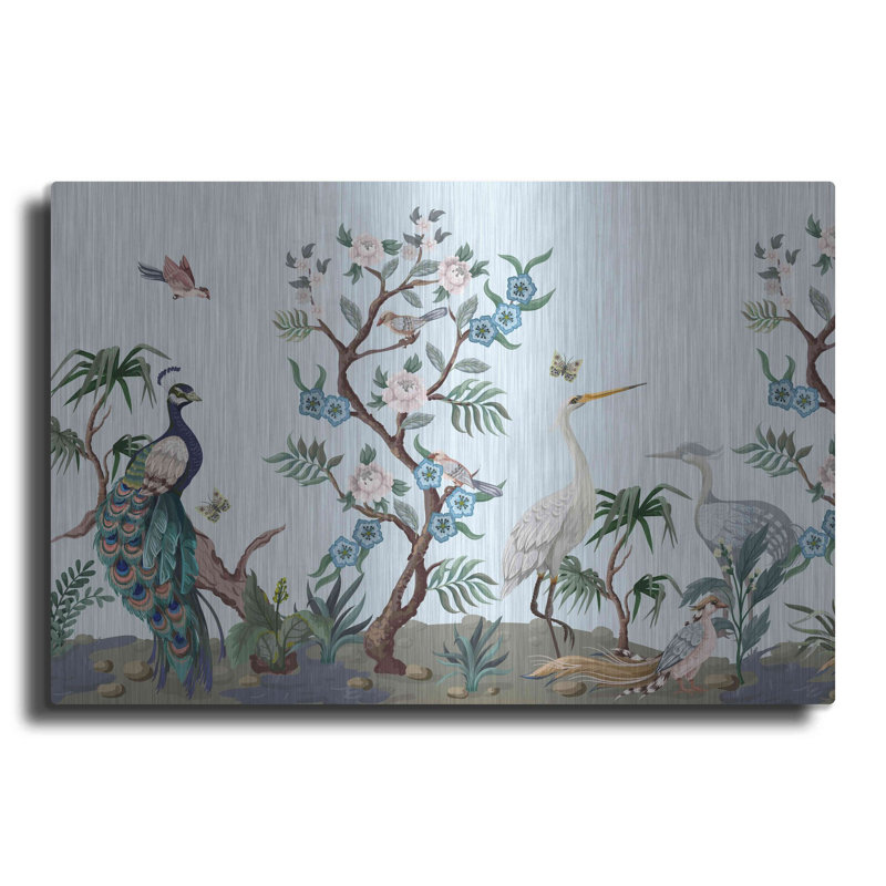 «Florida Bird Garden Crop» par Luxe, H 12 po x l 16 po