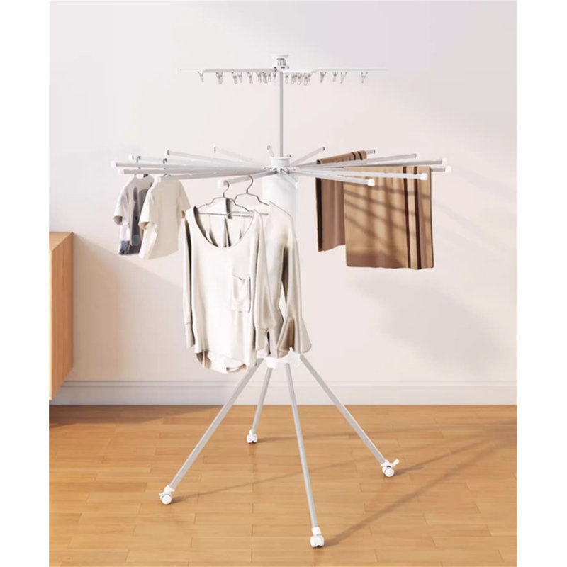 Octomove Foldable Clothes Drying Rack, 66.53" H x 61.41" W x 22.44" D