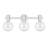  Wright 3-Light Bathroom Vanity Light in Chrome-899067512