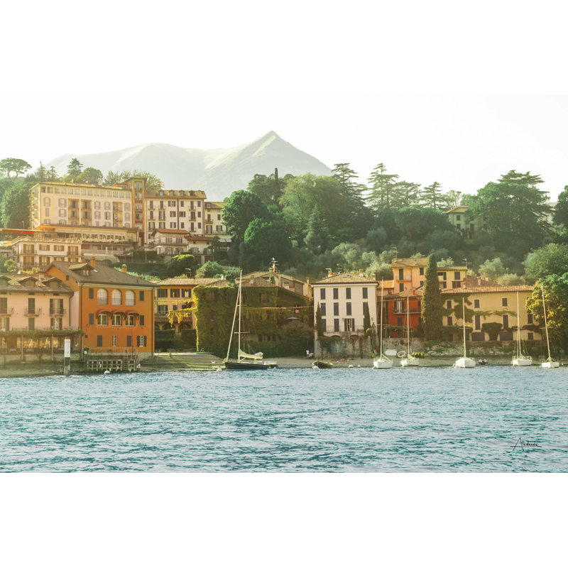 «Lake Como Morning», reproduction sur toile tendue, H 24 po x l 36 po