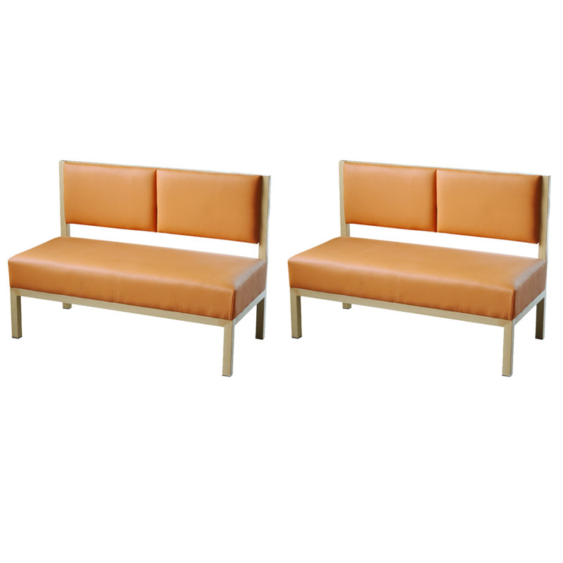 Banc rembourré en similicuir Modern Modern