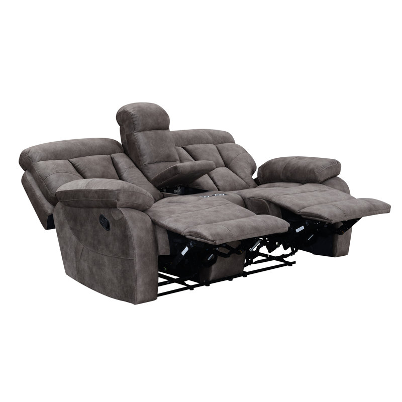 Aonesty Upholstered 78'' Reclining Loveseat