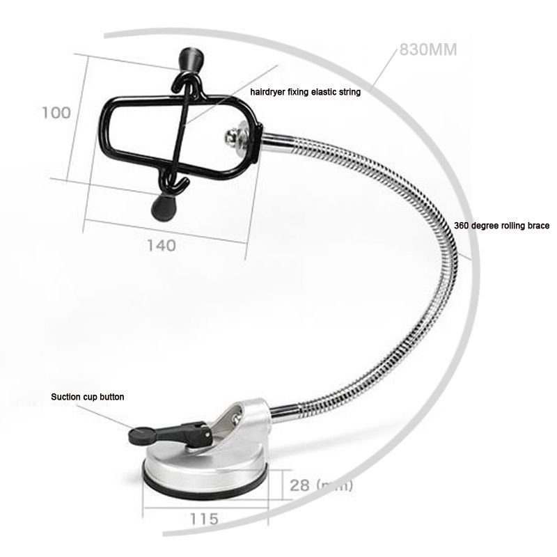 Support à ventouse mains libres Suction Cup