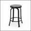 Tabouret de comptoir pivotant avec réglage de la hauteur du vérin à gaz et siège capitonné à losanges pour le confort et la stabilité dans les décors modernes de la maison ou de la cuisine