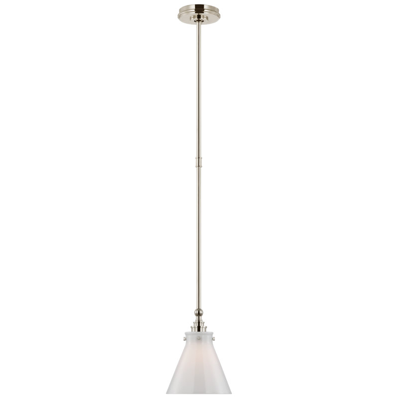 Parkington 1 - Light Pendant, Polished Nickel, White