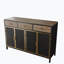 Commode à 3 tiroirs, armoire de rangement de cuisine, armoire d'appoint en métal Skalski