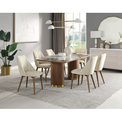 Alvarado 7-piece Double Pedestal Dining Table Set