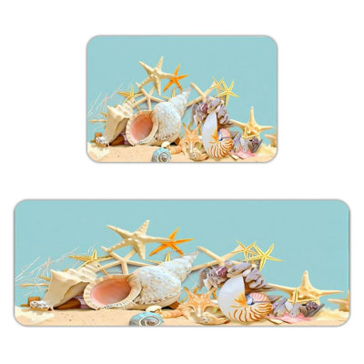 Tapis de cuisine antidérapant 2 pièces