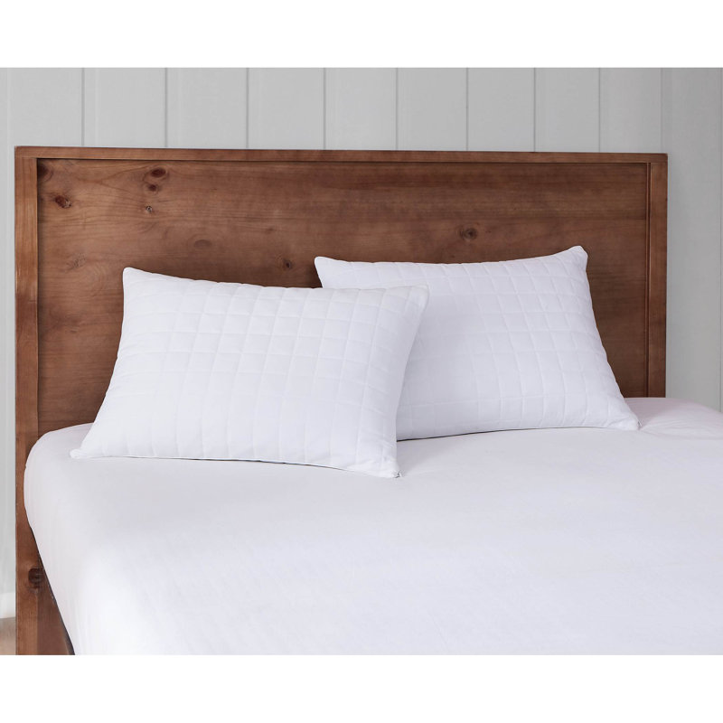Supreme White Memory Foam Bed Pillow with Zipper Closure