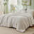 Bedsure Full Size Comforter Sets - 3-Piece Double-Sided Fleece Fluffy Cream White Bedding, Cozy Striped Aesthetic for Modern & Guest Bedrooms, All-Season Luxury Home Decor-100517526-122269090
