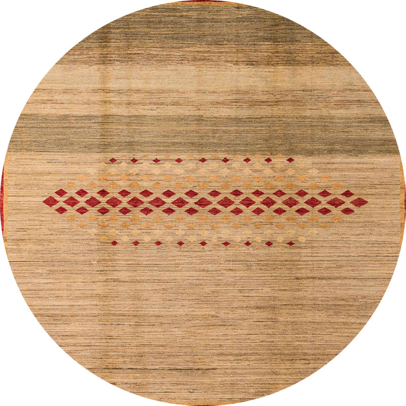 Abstract Indoor Rug, Round 8'