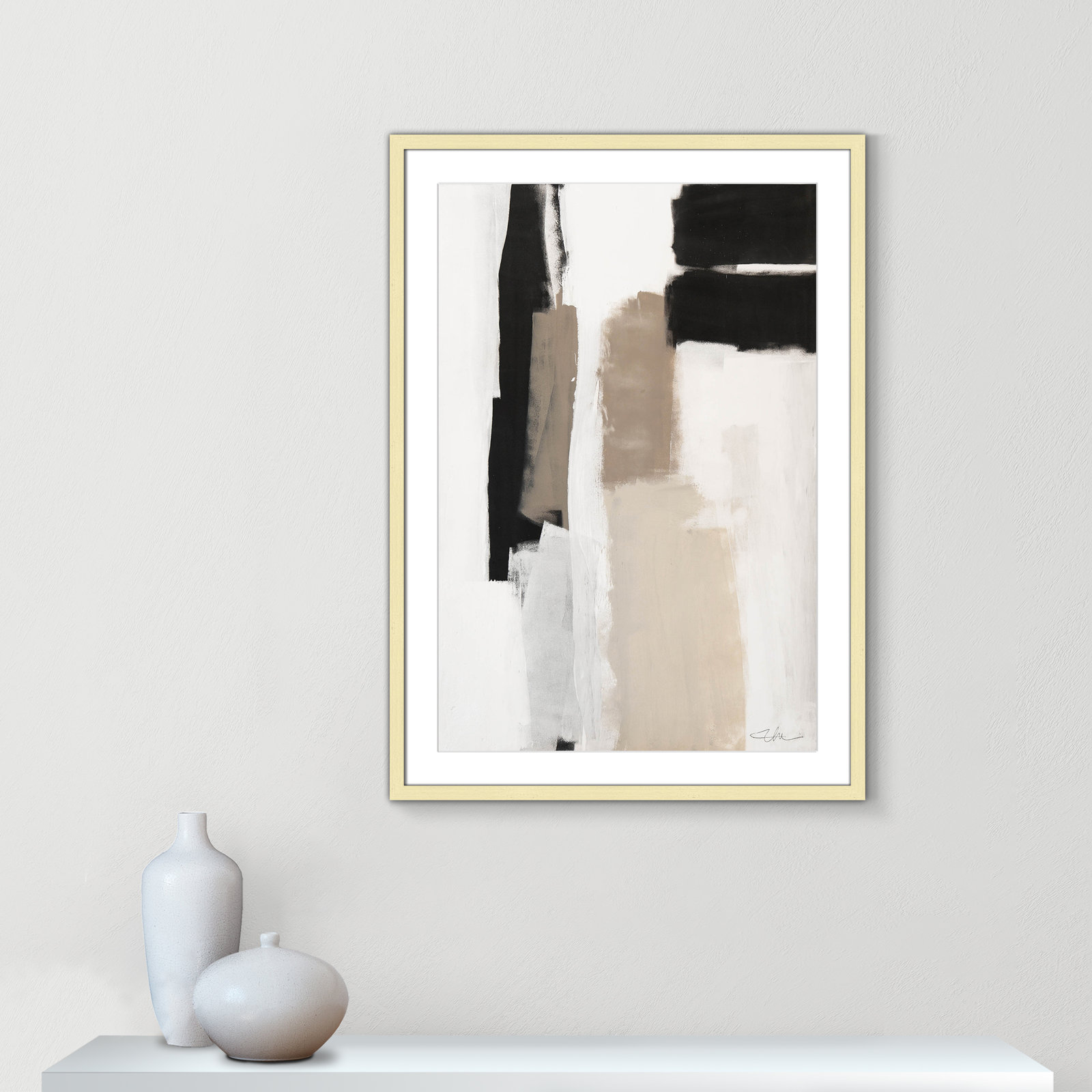 Earth Scapes II Print, 35.5" H x 25.5" W x 1.25" D, Gold Matted Picture Framed