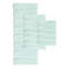 Tapis de salle de bain 24 po x 58 po, 100% Macro-filé, rayé, doux, teint, antidérapant, lavable à la machine, 24 po x 58 po, fondu-994362660