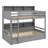 Twin-Sized Bunk Bed With Integrated Shelves On Both Bunks And A Storage Drawer-776653142
